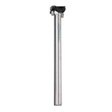 Thomson Masterpiece Titanium seatpost with brushed finish, 27.2mm diameter, 350mm length, tilt adjustment for bike components.