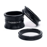 Thomson Elite Black Spacer Kit with 20mm, 10mm, and 5mm spacers for stem height adjustment, components for bike builds