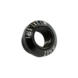 Kinesis UK 12mm through axle dropout nut for secure bike wheel fitting, component part for bicycle wheel assembly.