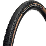 Challenge Gravel Grinder tubeless ready race tyre 700x38, brown color, with 120tpi sidewall for gravel cycling components.