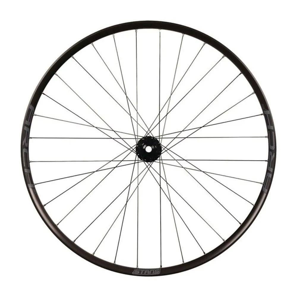 Stan's No Tubes Arch S2 29-inch rear MTB wheelset with tubeless-ready 12x148 MicroSpline hub and durable alloy construction.