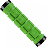 Lizard Skins Northshore dual-clamp lock-on grips for MTB and BMX bikes, featuring textured rubber for secure hand grip.
