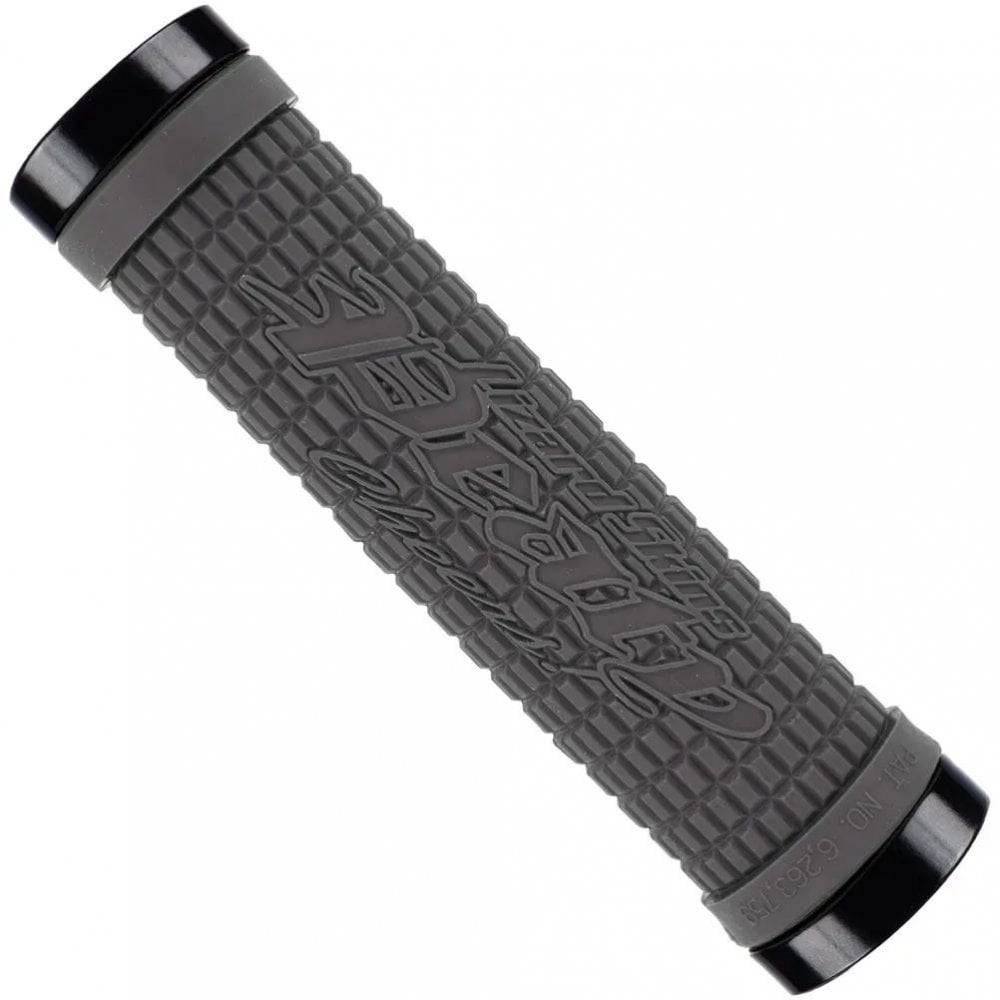 Lizard Skins Dual-Clamp Lock-On MTB and BMX grips with textured surface for improved control and handling.