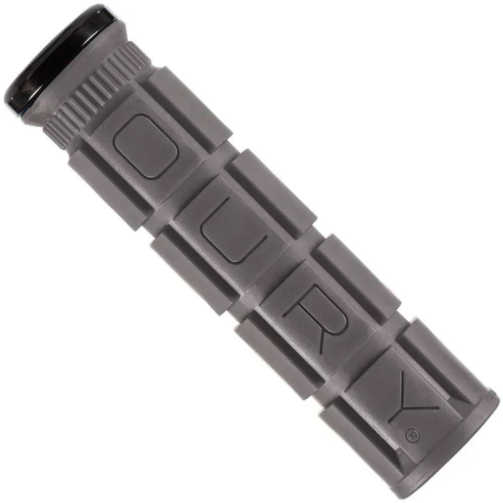 Lizard Skins Single-Clamp Lock-On Oury V2 MTB and BMX grips with vibration reduction, featuring textured rubber for secure handling.