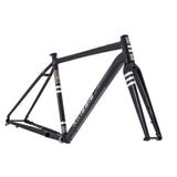 Kinesis UK Tripster AT Plus gravel and road frameset with carbon fork and cargo mounts, showcasing the durable bike frame.