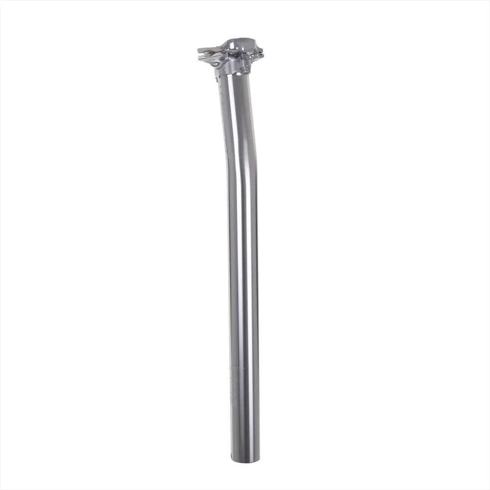 Thomson Masterpiece setback MTB seatpost with infinite tilt adjustment, durable components for mountain biking.
