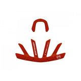 Red Bontrager Velocis MIPS helmet replacement fit pads for secure, comfortable fit in MIPS and non-MIPS cycling helmets.