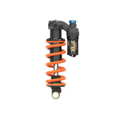 Fox DHX Factory 2-Position Adjustable Rear Shock Damper for coil suspension, showing the shock with adjustment controls.