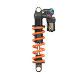 Fox DHX2 Factory rear shock for downhill mountain biking, showcasing advanced suspension technology and robust components.