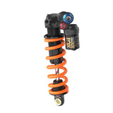 Fox DHX2 Factory rear shock for downhill mountain biking, showcasing advanced suspension technology and durable components.