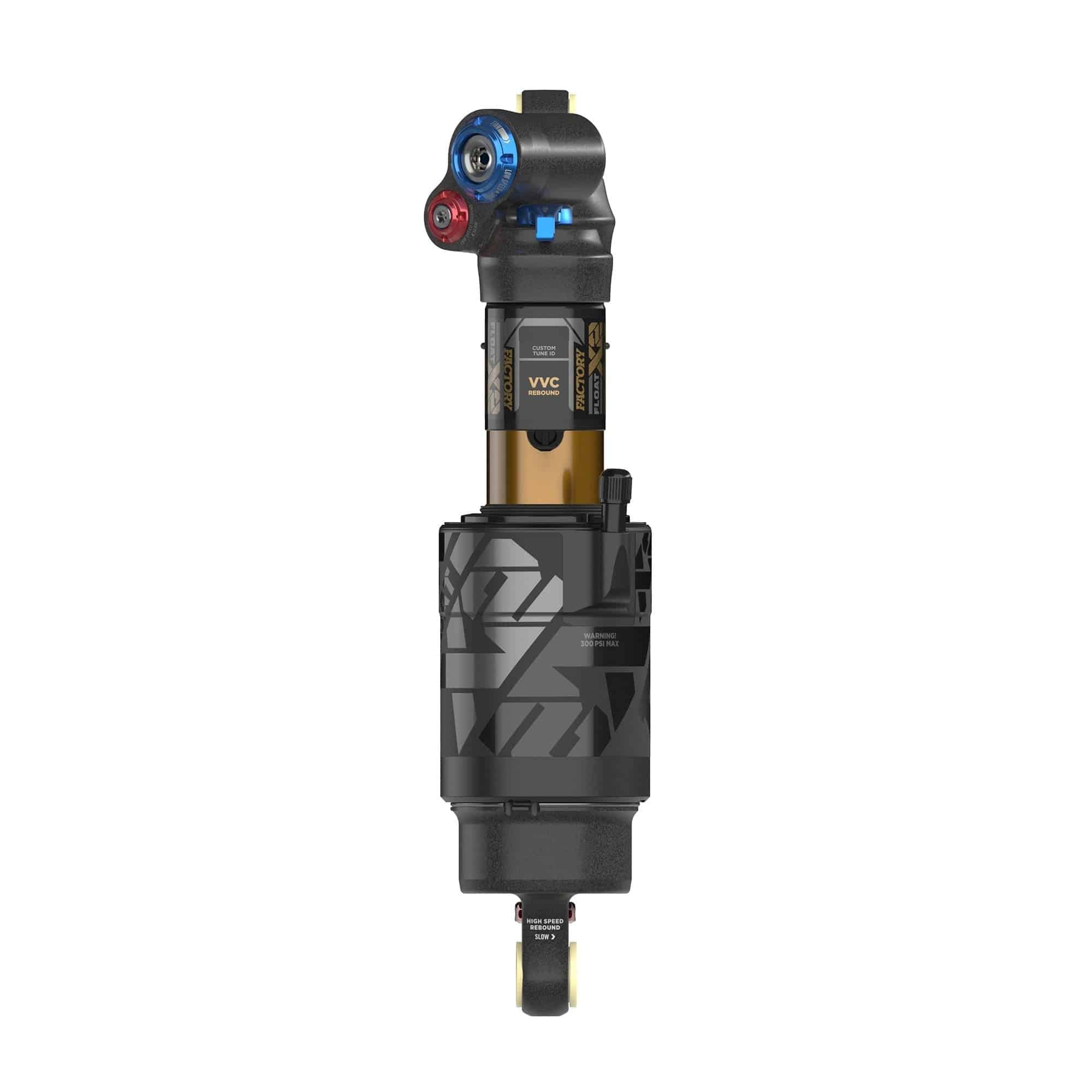 Fox Float X2 Factory rear shock for mountain bikes, 2-position adjustable, high-performance suspension component from Fox.