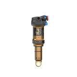 Fox Float SL Factory rear shock with 3-position adjustment for XC and trail bikes, showcasing its sleek design and adjustment knobs.