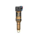 Fox Float Factory rear shock with 2-position adjustable damper for trail and eMTB bikes, shown in close-up view.