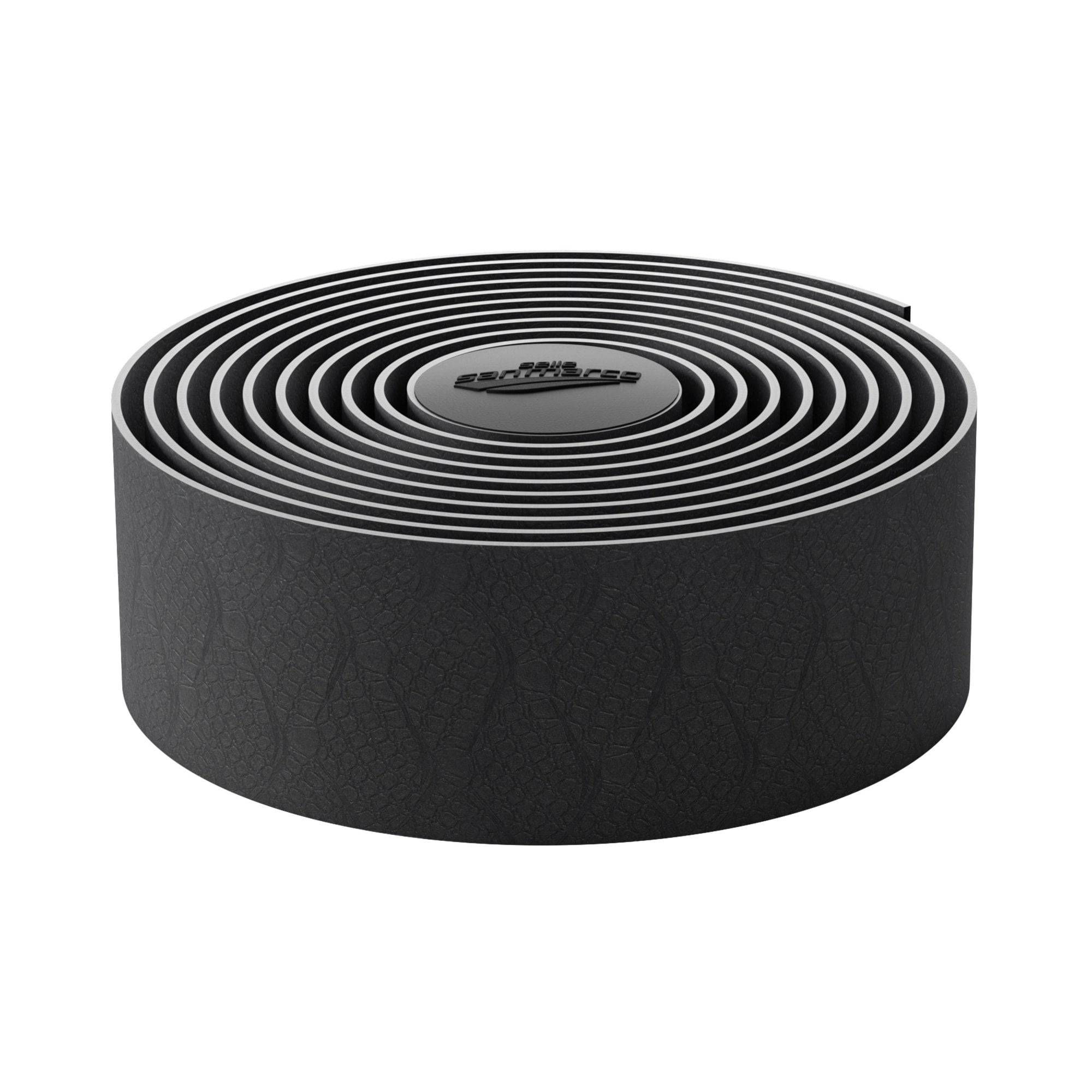 Black Selle San Marco Presa Corsa Comfort handlebar tape with lightweight cushioned grip for road bikes.