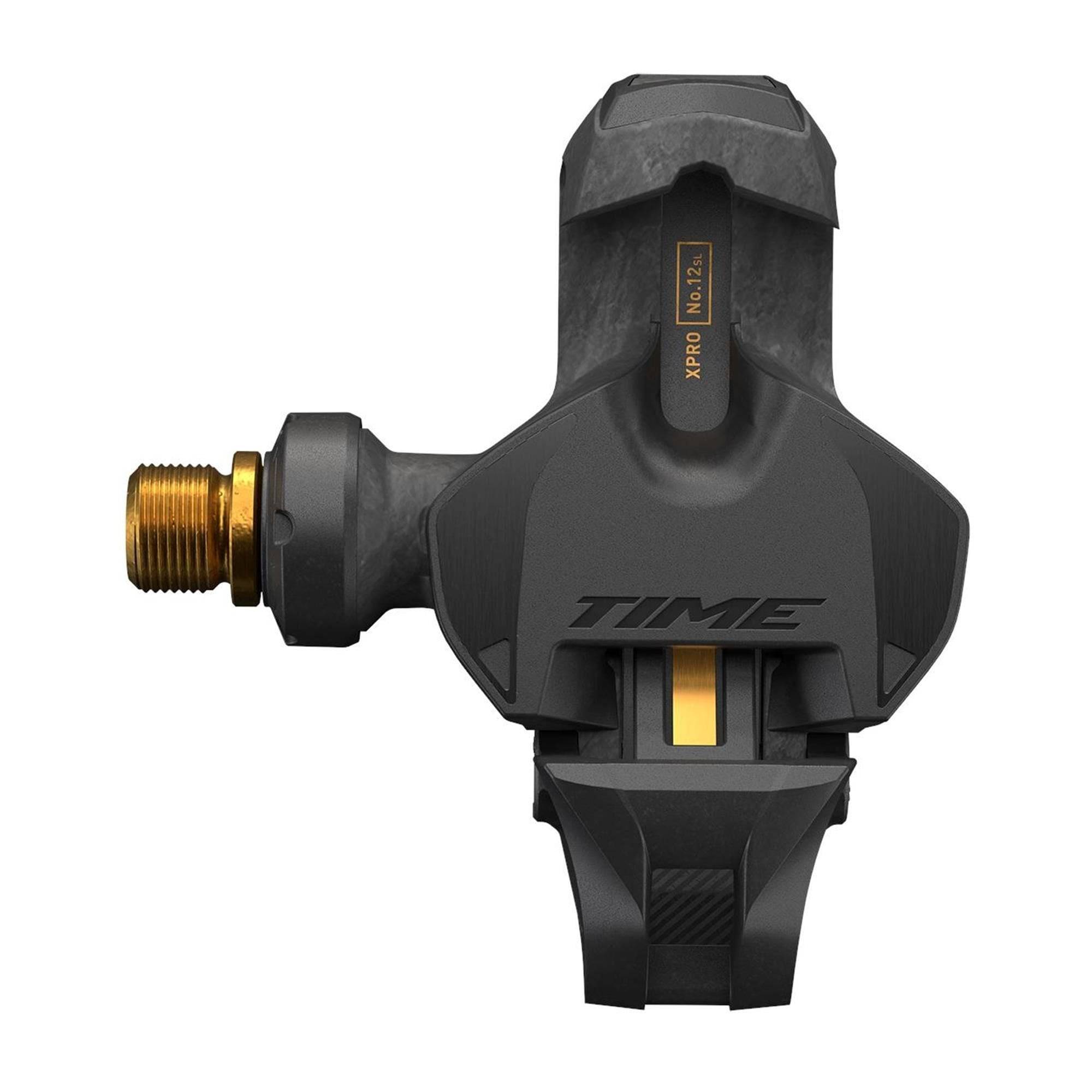 Time Sport Xpro 12Sl Q-Factor Road Pedals Carbon Body And Titanium Spindle And Ceramic Bearing Including Iclic Free Cleats Clipless Pedal