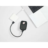 Trek CarBack Radar rear bike light in black with vehicle detection, mounted on a bicycle for high visibility and safety.