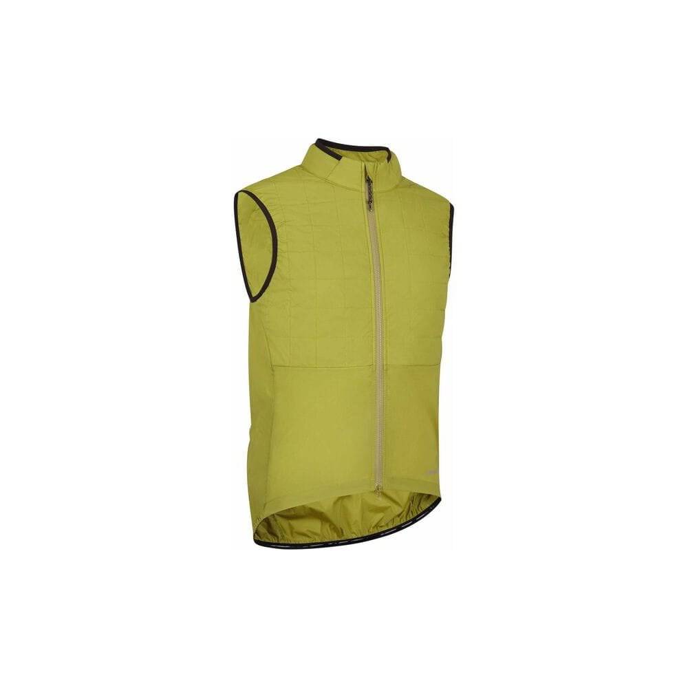 Madison Roam men's windproof packable Primaloft insulated gilet vest, lightweight outdoor clothing, shown on a hanger.