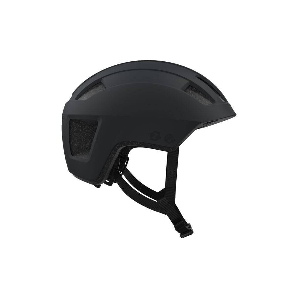 Lazer Verde KinetiCore cycling helmet in green with adjustable straps and ventilation for sustainable bike safety.