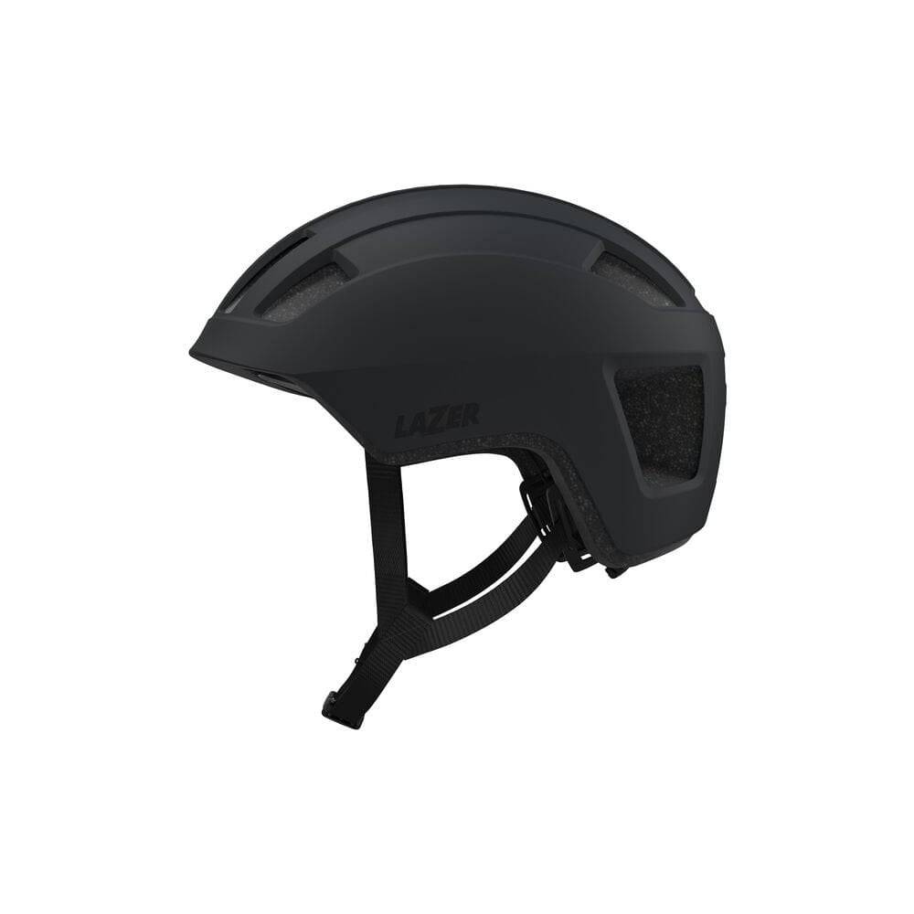 Lazer Verde KinetiCore cycling helmet in green with adjustable straps and ventilation for sustainable bike safety.