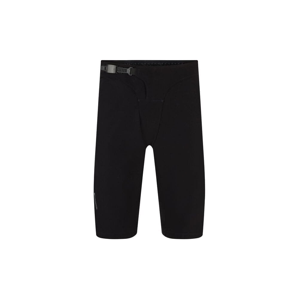 Madison Flux men's DWR stretch trail shorts with water-repellent coating and zipper pockets, suitable for outdoor activities.
