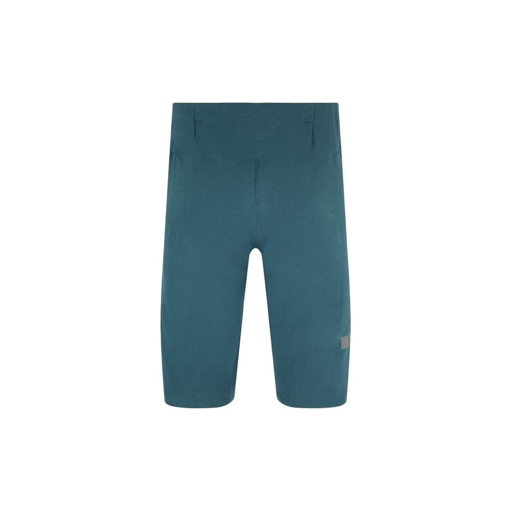 Madison Flux men's DWR stretch trail shorts with water-repellent coating and zipper pockets, suitable for outdoor activities.