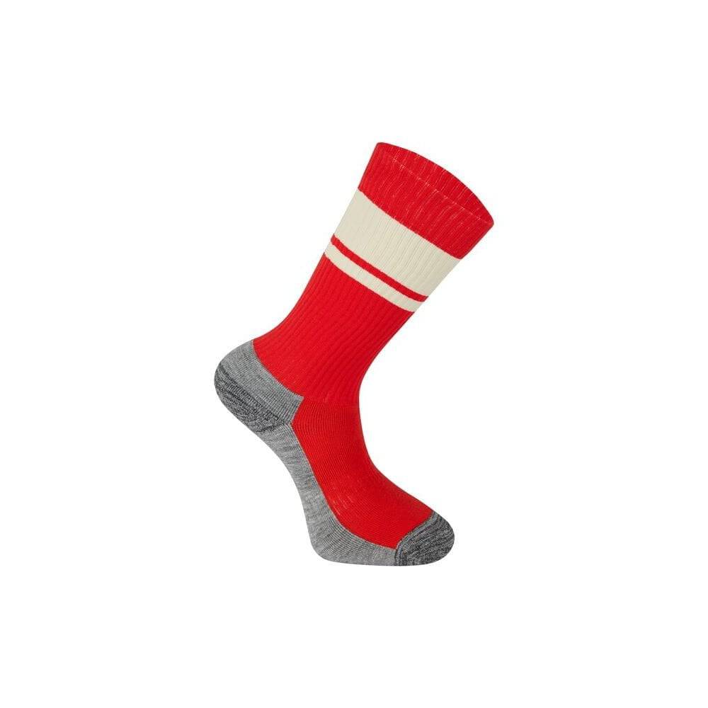 Madison DTE Trail long insulated mountain biking and outdoor socks, showing their warm, durable design and ribbed knit texture.