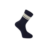 Madison Roam Isoler crew socks, durable insulated unisex clothing for daily comfort, shown in black with ribbed cuffs.