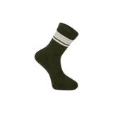 Madison Roam Isoler crew socks, durable and insulated unisex clothing for daily comfort, shown in black with ribbed cuffs.