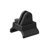 Knog Blinder Pro bike and helmet light with GoPro locking mount accessory, compact and secure for cycling safety equipment.