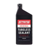 Stan's No Tubes tubeless tyre sealant 1000ml bottle for road and mountain bikes, designed for bike components and puncture repair.