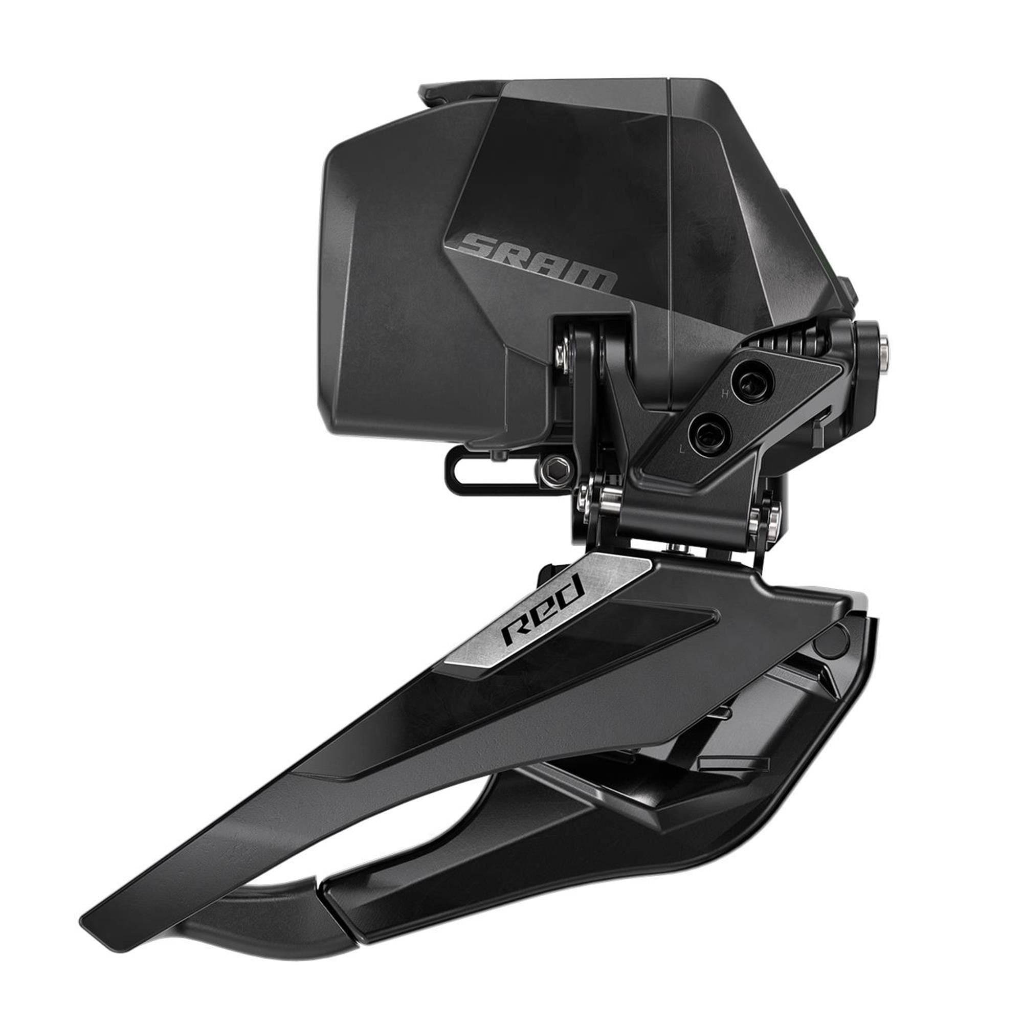 SRAM RED AXS E1 braze-on front derailleur for road bikes, high-performance bike component with sleek design