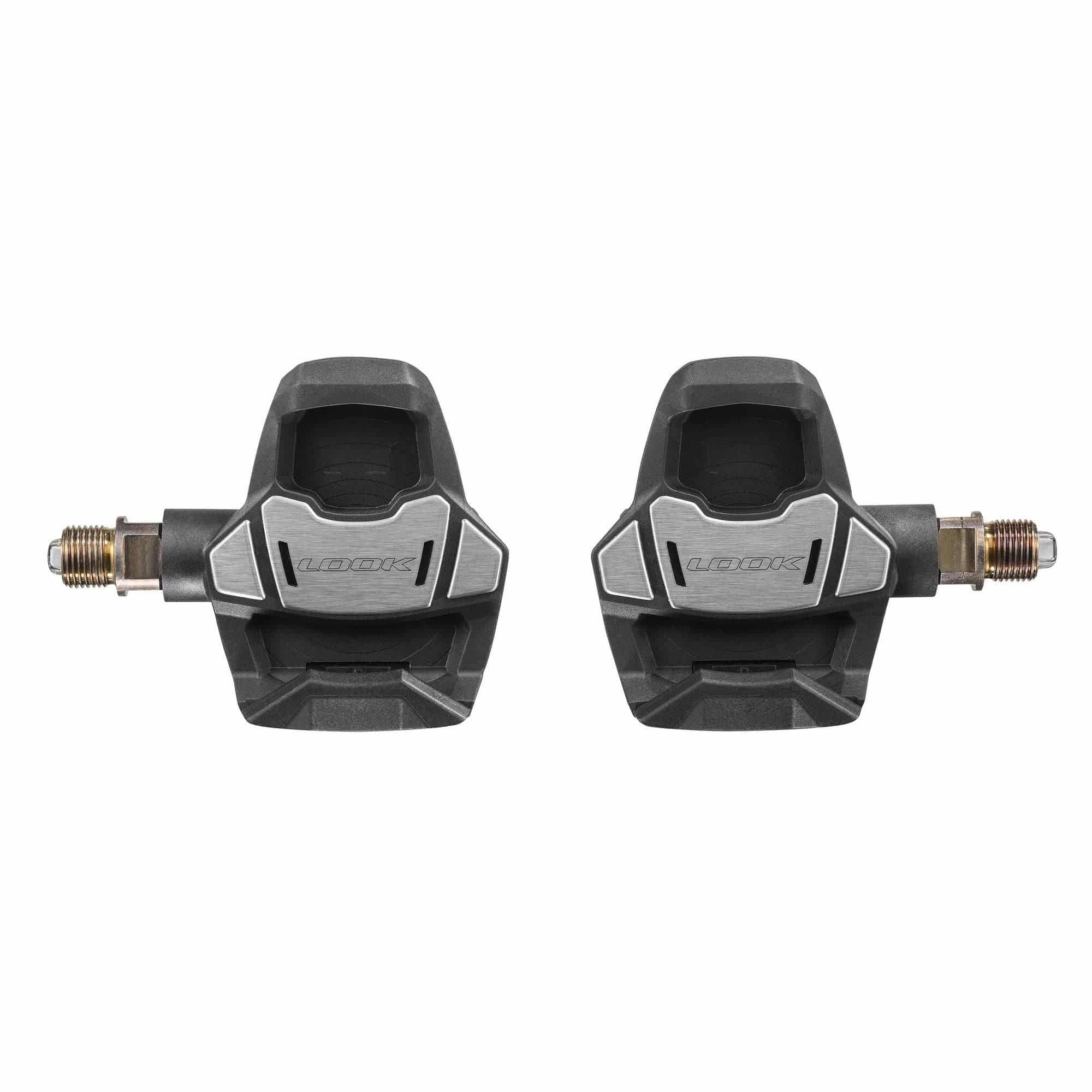 LOOK Keo Blade Carbon Power dual-sided cycling pedals with power meter, showcasing lightweight design and digital power measurement