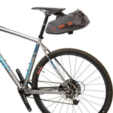 Grey Altura Vortex Waterproof 7L Dropper Seatpack with Rixen Kaul Klickfix system, designed for bike accessories and storage.