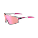 Tifosi Stash Clarion 2024 interchangeable lens sunglasses in race pink, outdoor sport sunglasses with lightweight frame.
