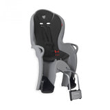 Hamax Kiss medium child bike seat with suspension and reflective safety features, designed for secure outdoor cycling.