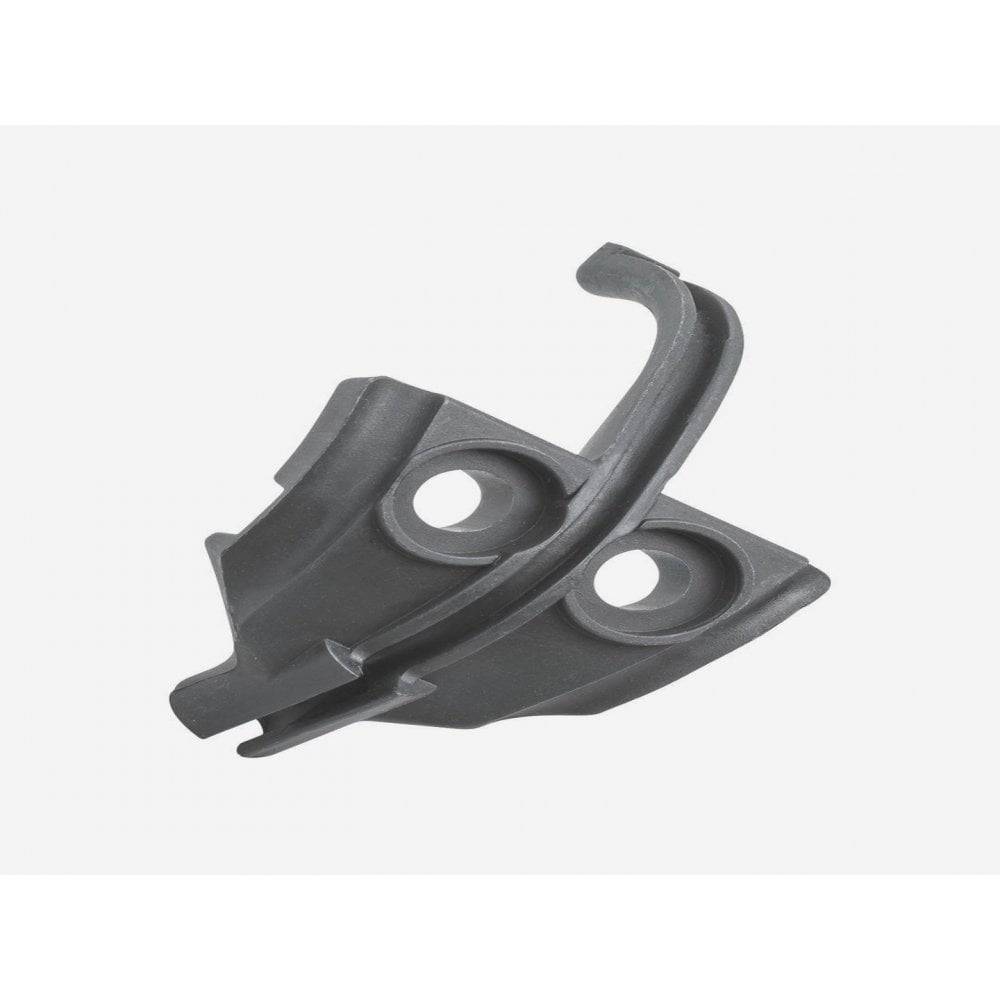 Trek Diamant bottom bracket cable stop in black and dark grey, bike cable routing component for smooth gear cable management.