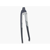 Trek Domane SL 6 2017 road bike forks, lightweight bike components with precise steering and control, mounted on a Trek bike.