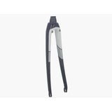 Trek Domane SL 6 2017 road bike forks, lightweight bike components with precise steering and control, mounted on a Trek bike.