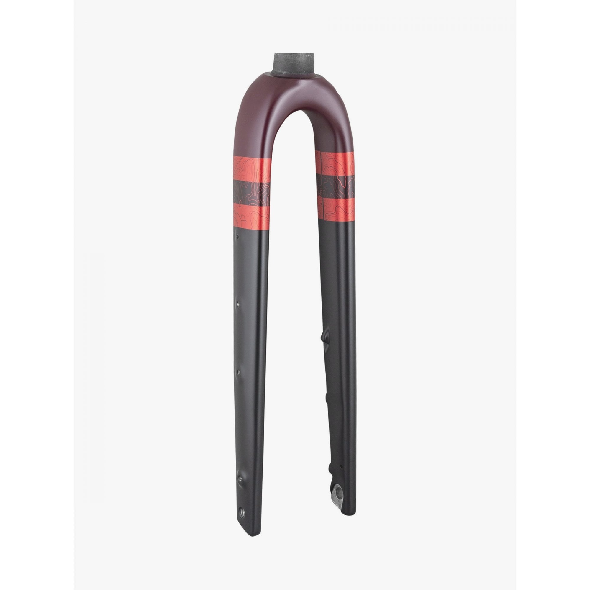 Trek Checkpoint ALR 5 road bike fork with Cobra Blood color, 330mm length, 45mm rake, designed for gravel and endurance riding.