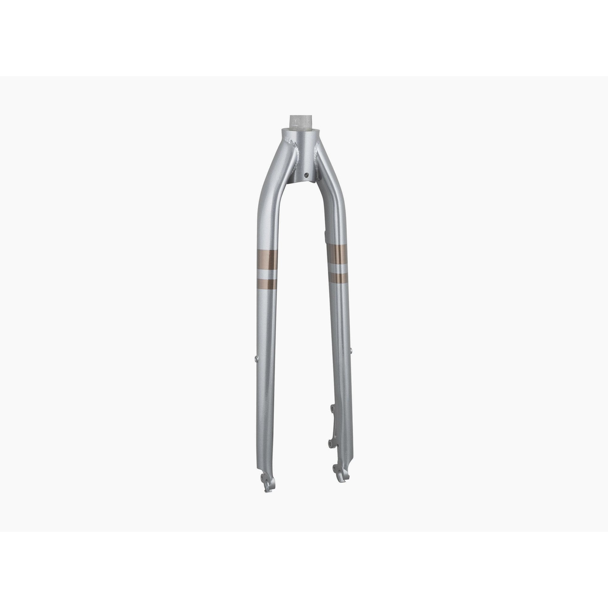 Trek Verve Steel 700C road bike disc brake forks, black steel components for cycling performance and control.