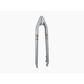 Trek Verve Steel 700C road bike disc brake forks, black steel components for cycling performance and control.