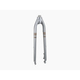 Trek Verve Steel 700C road bike disc brake forks, black steel components for cycling performance and control.