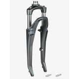Bontrager Forklight 700c road bike fork in black pearl and white, 260mm length with 50mm offset, component for bicycle.