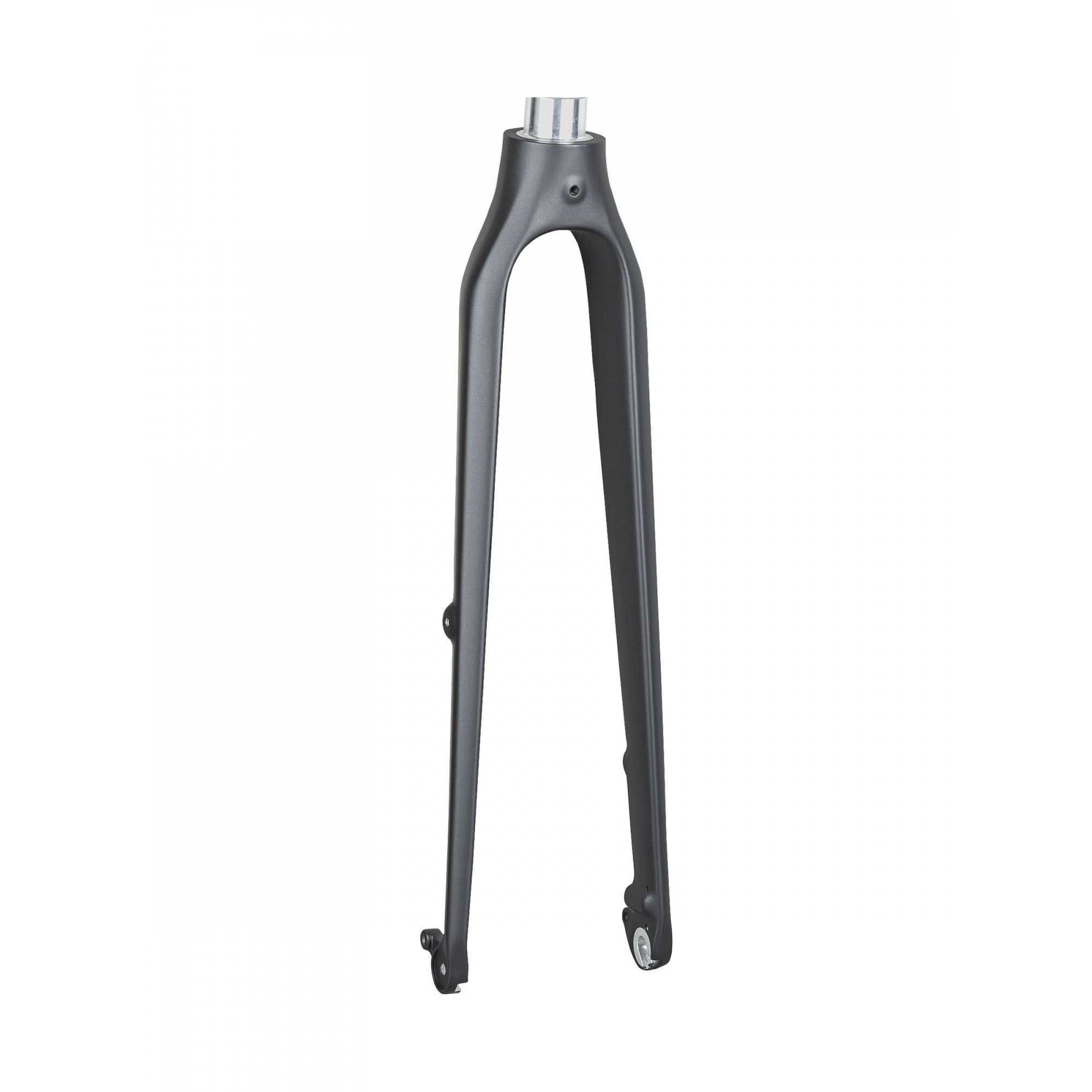 Trek FX 3 700c disc brake rigid fork in black and silver, 325mm length with 50mm offset, bicycle component image