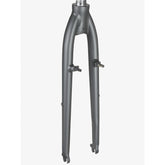 Trek X500 aluminum road bike fork in black pearl and grey, 305mm length with 45mm rake, component for Trek road bikes.