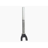 Trek Zektor aluminum 700c rigid road bike fork in black with 300mm length and 50mm rake, featuring a sleek, aerodynamic design.