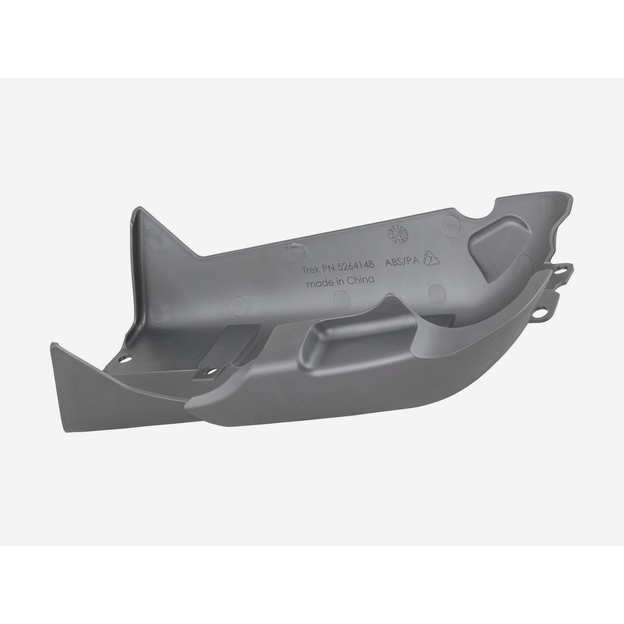 Black Trek 2023 Fetch+ 4 cargo bike motor cover set, protective covers for bike components, shown on a cargo bike.