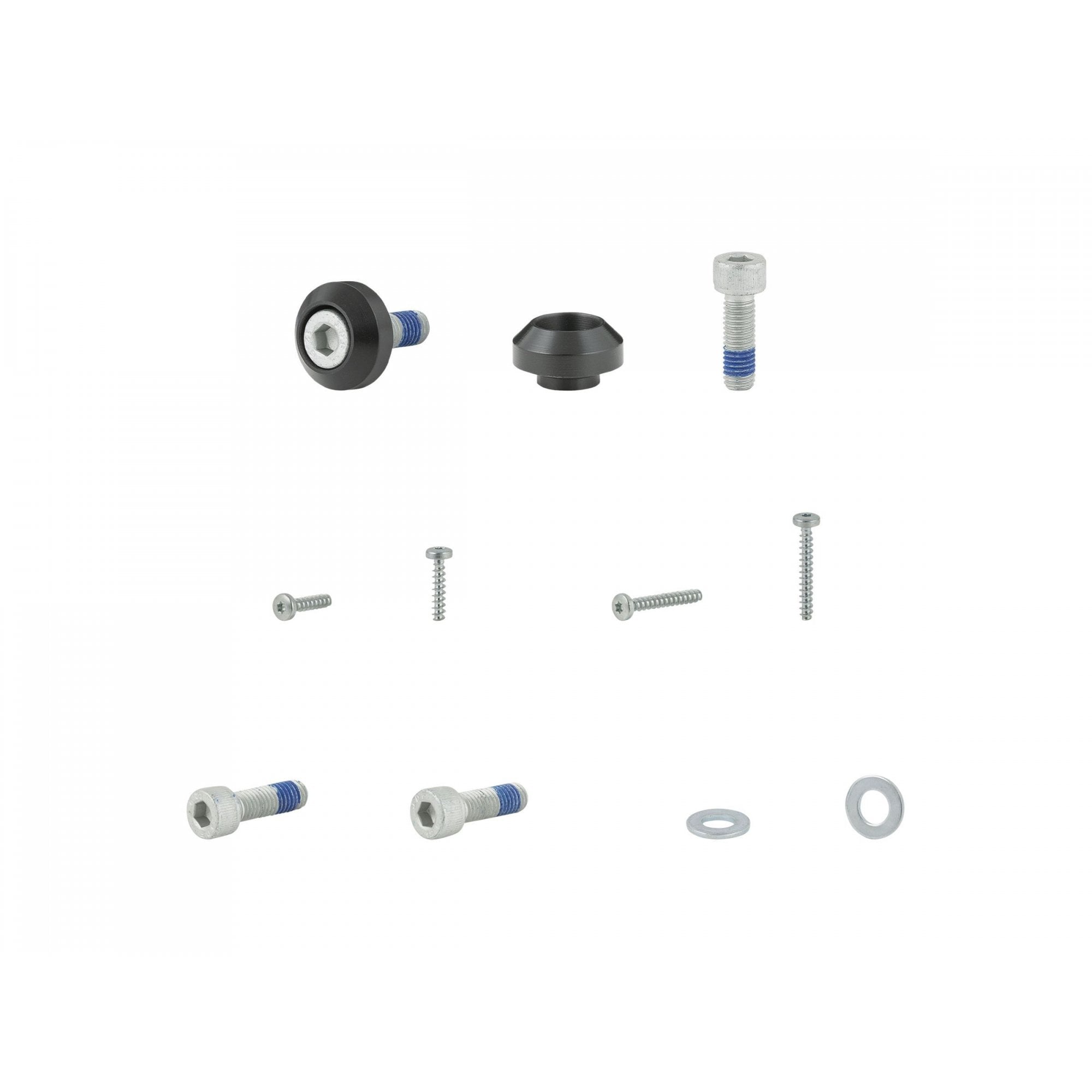 Black Trek Fetch+ 4 child seat mounting knob for secure bike seat attachment, designed for easy installation and stable support.