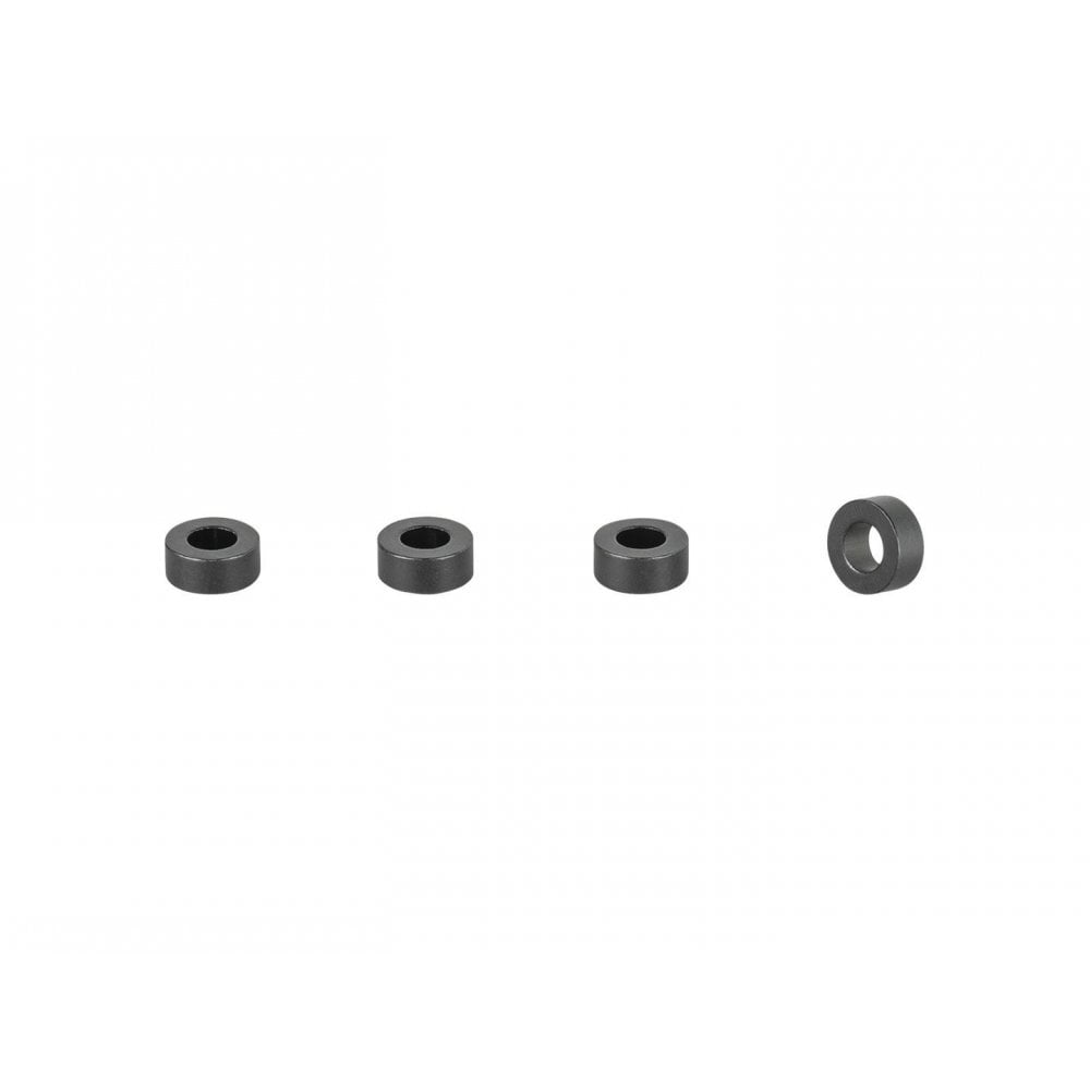 Trek Fetch+ 4 Spacer Kit in black, 12mm x 5mm, used for bike frame alignment and stability components.