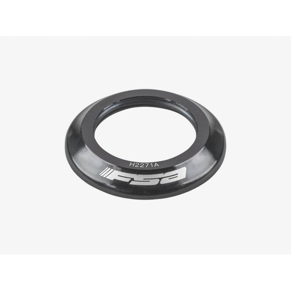 Black FSA H2271A 28.6mm bicycle headset top cap with 6.7mm height, compatible with Trek bike steering components.